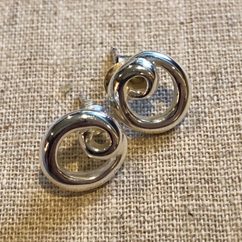 Sterling silver post earrings